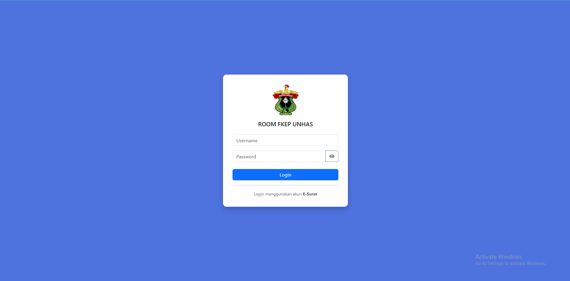 Ruang Baca Fakultas Keperawatan