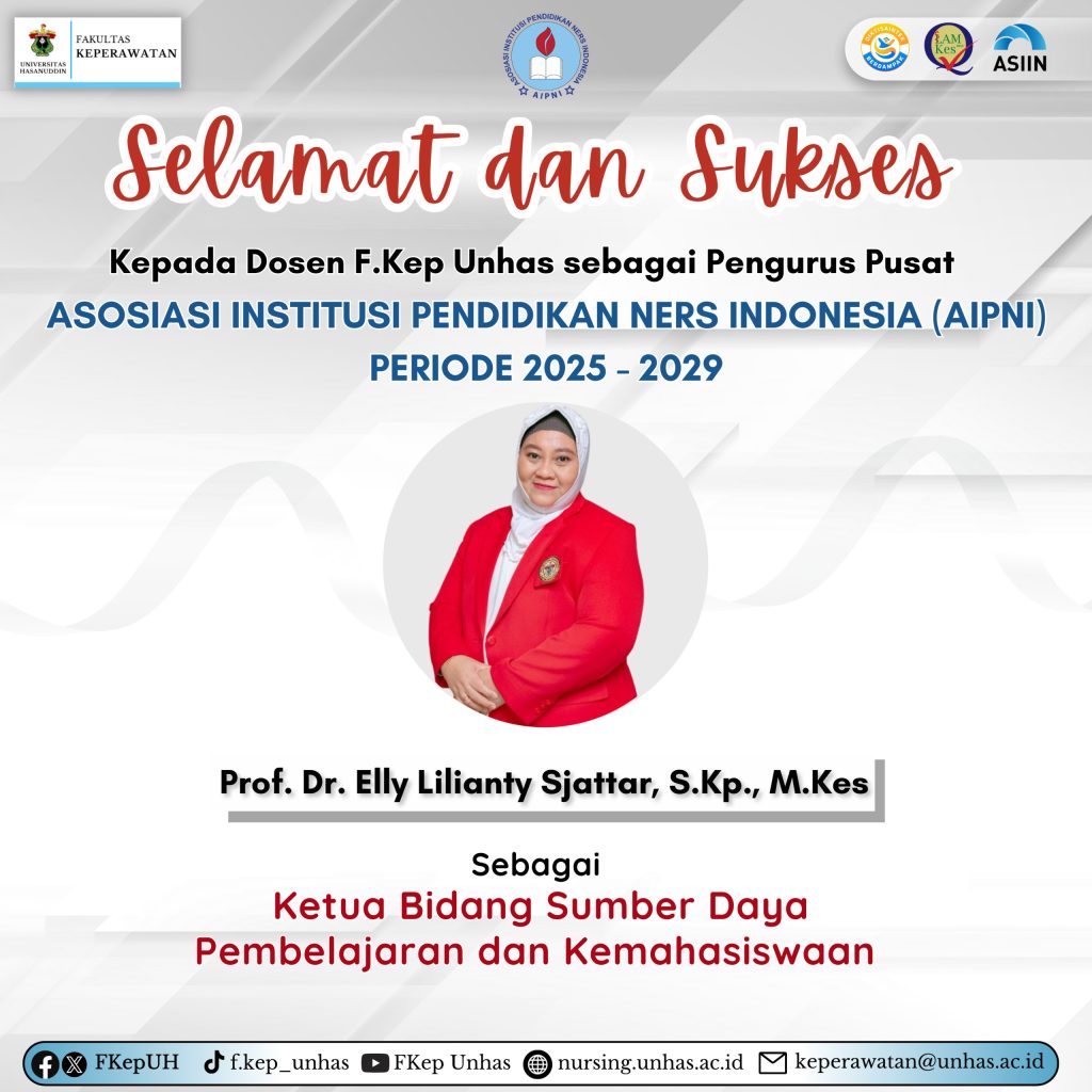 Dosen Fakultas Keperawatan Unhas Berperan Strategis di Kepengurusan Pusat AIPNI 2025–2029